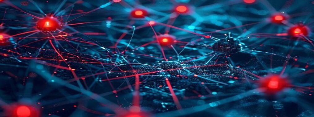 Abstract visualisation of ChromaDB vulnerability affecting AI database security infrastructure
