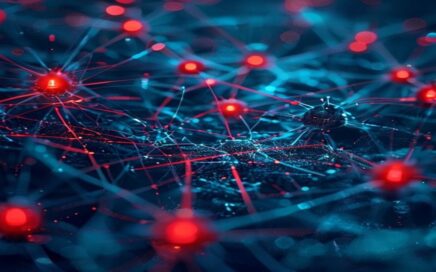 Abstract visualisation of ChromaDB vulnerability affecting AI database security infrastructure