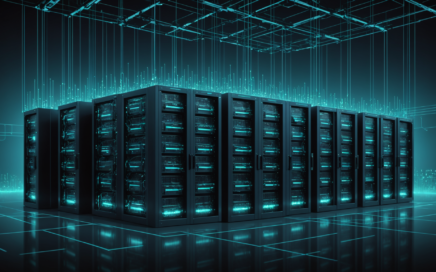 Bulletproof hosting takedown concept showing seized server infrastructure and cybersecurity enforcement