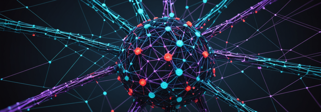 Abstract visualisation of AI-powered cyberattack targeting government network infrastructure