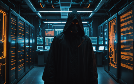 Oracle database exploit attack showing hacker accessing corporate database server