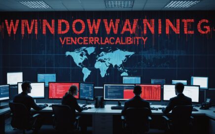 Windows Task Host vulnerability warning showing ransomware threat alert on computer screen