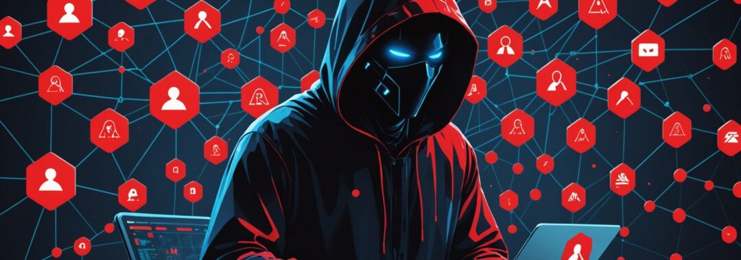 Claude session hijacking attack concept showing compromised AI assistant login with warning indicators