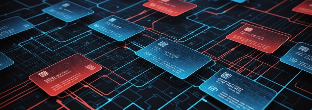 Digital driver license data breach concept showing exposed identity documents on dark web marketplace