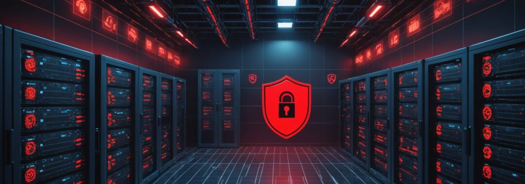 VMware vCenter vulnerability warning showing server infrastructure under ransomware attack