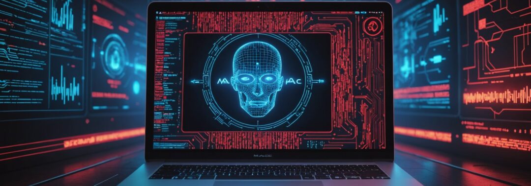 Illustration depicting the Muse AI security flaw vulnerability affecting Mac computers