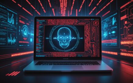 Illustration depicting the Muse AI security flaw vulnerability affecting Mac computers