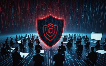 Digital representation of a driver's license data breach with exposed personal documents on dark web marketplace