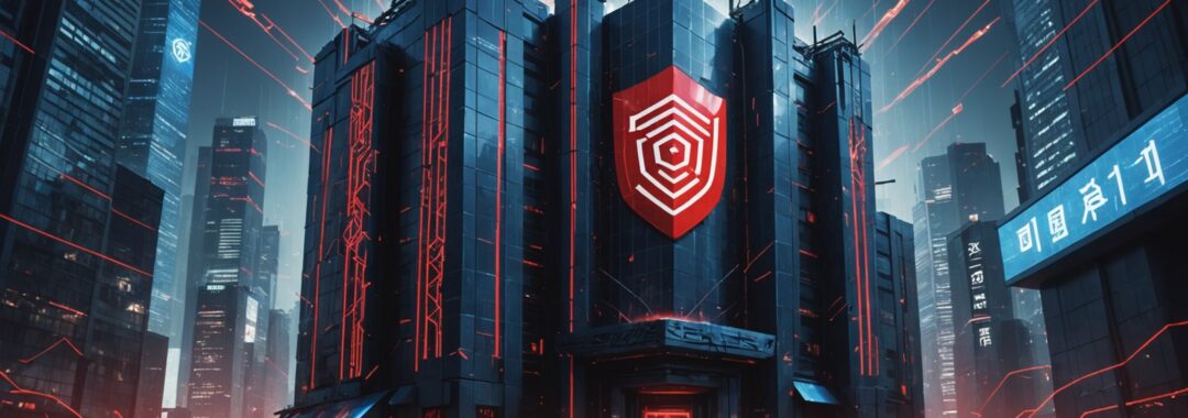 AI-powered cyberattacks targeting financial infrastructure with digital banking symbols and threat indicators