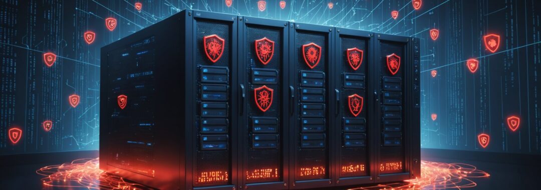 Critical NGINX vulnerabilities security warning showing server infrastructure under cyber attack