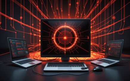 Cisco firewall zero-day vulnerability warning illustration showing network security threat